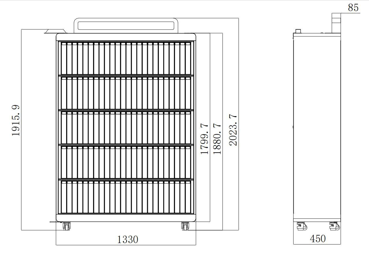 RWT220 / RWT220FG mechanical dimensions